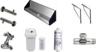 Acessórios para bebedouros e caixas refrigeradas suspensas